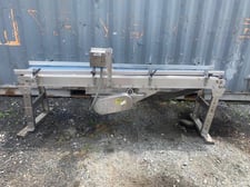 9" wide x 96" long Chevron, Stainless Steel Belt Conveyor