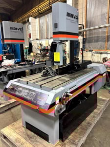 18" x 22" Marvel #Series-8-Mark-II, tilt frame vertical band saw, 14' 6" x 1" x .035" blade, 50-450 FPM, 2