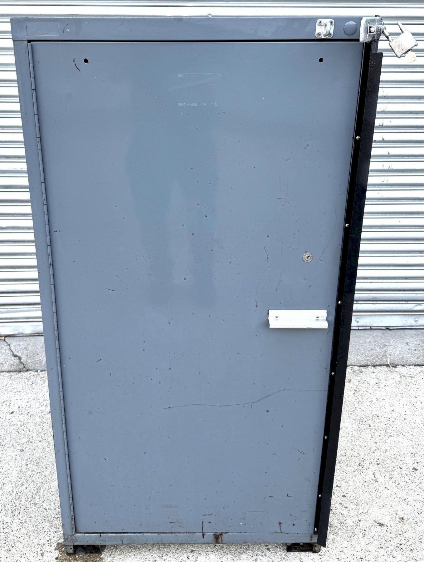 Stanley Vidmar Storage Cabinet, single door, (3) shelves, 30" W x 27-3/4" x 59" H