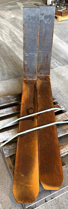 Cascade #X98F, Combilift forklift forks, 60" L x 7" W x 2" T