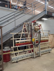 Safety Speed #7400, Vertical Panel Saw, 120" overall, 8" blade, 3450 RPM, 3 HP, 64" crosscut