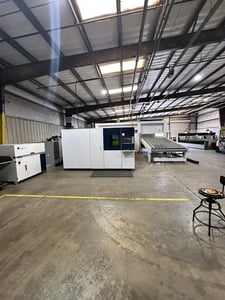 Trumpf #TruLaser-3040, fiber laser, 10000 watts, 6' x12'tbl., 157.5" X, 78.7" Y4.6" Z, dust collector