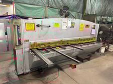 1/4" x 10' Haco #TSX-3006, Hydraulic Power Shear, 20 HP, 16 holddowns, Haco SP8, 575 Volts, 3PH, 2002