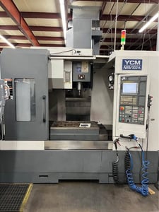 YCM #NSV-102A, vertical machining center, 40.2" X, 23.6" Y, 23.6" Z, 15000 RPM, 30 HP, 30 automatic tool