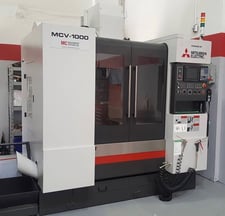 Mitsubishi #MCV-1000A, CNC vertical machining center, 3-Axis, Mitsubishi M70 Control, 40.2" X, 20.1" Y, 21.3"