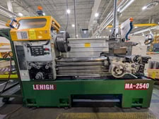25"/32" x 40" Lehigh #MA-2540, gap type engine lathe, inch/metric, 3-jaw 16" chuck, 4-way toolpost, 2007