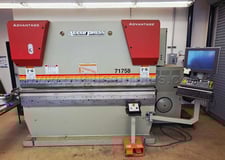 175 Ton, Accurpress Advantage #71758, hydraulic press brake, 8' overall, 76" between housing, 8" stroke, 2012