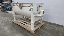 50 cu.ft. Patterson, Stainless steel double ribbon blender, belt driven, 15 HP, new Weg motor