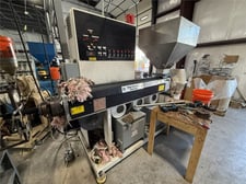 3" Davis Standard #DS-30, single screw extruder, 24:1 L/D, 7.42 gearbox ratio, air cooled, 40 HP AC, 1995