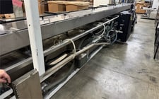 Conair #HTMP-24-5, 24' multi-pass vacuum cooling tank, 5 compartments, 2 HP vacuum/recirculation pumps