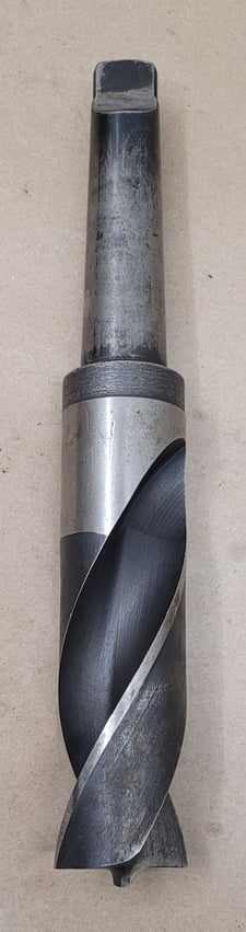 1-3/4" HSS, twist drill, 12" OAL, 4MT shank