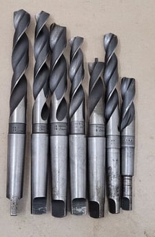 Chicago-Latrobe HSS, twist drills, Set of 7, Various Sizes