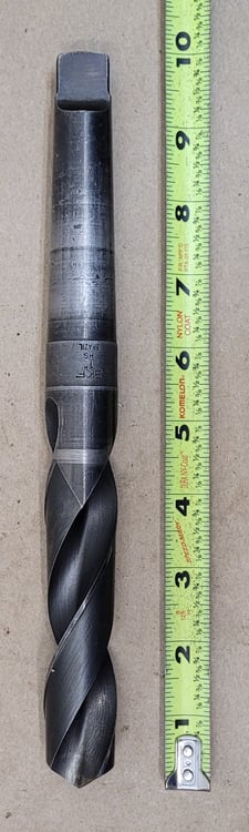 SKF 1" HSS, twist drill, 10" OAL, 3MT shank