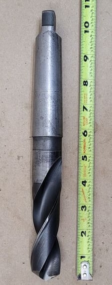 UTD 1-3/16" HSS, twist drill, 10.5" OAL, 4MT shank