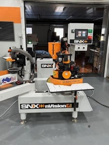 SNX #nVision-1, Contour Edgebander, 94" x 94" max. material size, 0.4"-2.36" thickness, 3" dust distraction