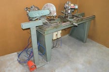 10" C T D #DM-200, Double-End Miter Saw, 36" table height, 2 HP motor, 3725 RPM, 208-230/460 V.