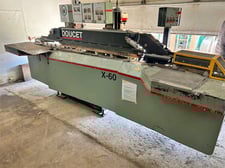8" x 48" Doucet #X-60, Finger Jointing System, MP-32 Assembly Press, 3/4" to 3-1/2" thickness, 15 HP shaper