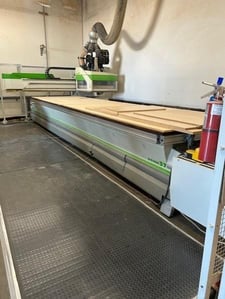 Biesse #Rover-37-FT, Flat Table Machine, 5' x 12' vacuum table, 243" X, 72" Y, 7" Z, 16.3 HP HSD
