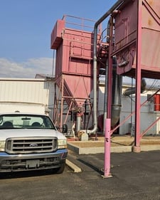 18,800 cfm GRC/Air Purification Methods #T40-96-10, Pulse Jet Dust Collector, (96) 12 oz. filtration bags