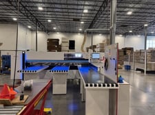 Homag #Sawteq-B-400, Rear Load Automatic Panel Saw, 122" rip cutting capacity, 4.3" main saw projection, 37.5