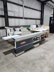 Cantek #P305, Sliding Table Saw, 126" x 14" table, 12" main blade diameter, 3.54" @ 90° max. cutting height