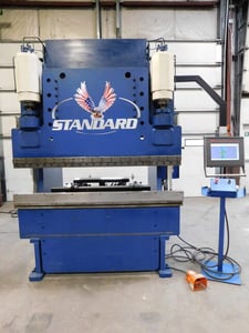 90 Ton, Standard #EV90-6, Press Brake, 6' overall, 53" between housing, 8" stroke, 8" throat, 15" open, 10