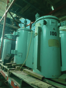 100 KVA 16000/27600 Primary, 347/600 Secondary, MVA Power, single phase oil filled pole mount, refurbihsed