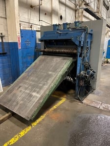 48" Loopco, Drag Type, .135" Mild Steel, Pit Table, Separator Shaft, Recoiler Table