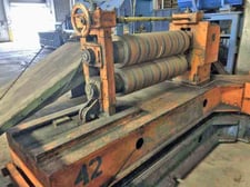 42" x .125" Loopco, two (2) Heads on a Turret Assembly, 50HP DC Motor, Tooling