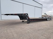 Load King, ultimate heavy-haul lowboy, 80000 lb., 21' 5" bed length, 43' OA, tri-axle, 1997