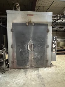 72" width x 144" L x 96" H Wisconsin #EWN-612-8E, Batch Oven, 7.5 HP, 480 V.