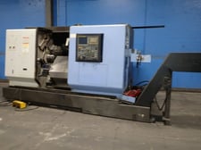 Daewoo Doosan #Puma-TT1800SY, CNC Lathe, 8" chucks, 24/24 ATC, foot switches, 2.5" bore, Fanuc 31i-A, Chip