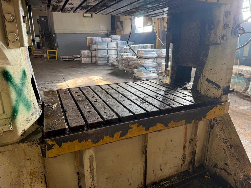 84" L x 48" width x 5" H T-Slot Bolster Plate