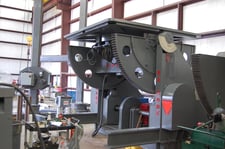 220000 lb. Ransome #2200-P, 10' square table, 20' hand pendant, 12" spdl thru hole, 5" thick table, tilt