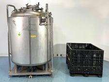 528 gallon Precision, stainless sanitary reactor / fermenter, 51 psi / FV @ 392°F, jacket rated 160 psi @