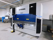 110 Ton, Wysong #MB110-122, hydraulic press brake, 10' overall, 102" between housing, 10" stroke, 18" DL, 18"