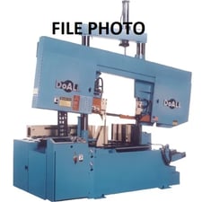 25" x 25" DoAll #C-650NC, horizontal bandsaw, 300" x .05" blade, 10 HP, powered blade guide arm, 1999