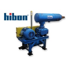 248 cfm, Hibon #SNH-806-15150192, Rotary Lobe Pressure / Vacuum Blower Package, 25 HP, 1044 RPM, 14.7" Hg
