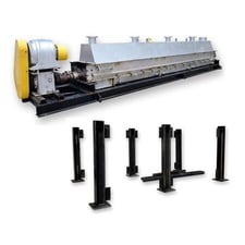 16" x 20' Metso Denver #2-D1620, dual-screw Holo-Flite thermal processor, 450°F @ 150 psig, 15 HP, 1750 RPM