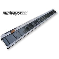 16" Wide x 19'-6" Long Miniveyor Cleated Belt Conveyor
