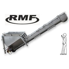 16" diameter x 19.5' long RMF #SC1618, Stainless Steel Screw Conveyor Part