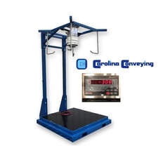 Carolina Conveyors #480-Plus-2A, Bulk Bag Filling Station, 48" x 48" weigh platform w/ digital scale, 4000
