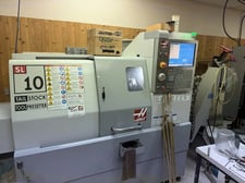 Haas #SL-10, CNC lathe, 16.2" swing, 6" chuck, 1.7" bar, 11" dia., 14" lgth, tailstock, presetter, chip