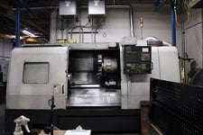 Hwacheon #Hi-Tech-400A, CNC lathe, 23.6" swing, 15" chuck, 4.7" bar, 46.8" centers, 16.5" dia., 12 turret