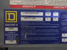 1200 Amps, Square D, Large Industrial Electrical Distribution Panel, 4-wire, 480Y/277 V.AC, 3PH