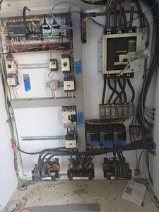 Industrial PLC Motor Control Cabinet, 50 HP, up to 600 Volts, AutomationDirect DirectLOGIC PLC, I/O & ZIPLink
