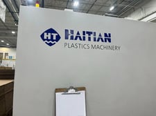 674 Ton, 110 oz., Haitian #MA6000-4500, servo hydraulic horizontal plastic injection molder, 34.65" x 34.65"