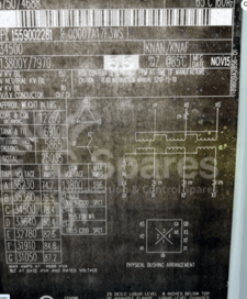 3750 KVA 34500 Primary, 13800/7970 Secondary, Eaton, transformer