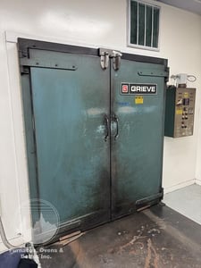 60" width x 72" H x 72" L Grieve #WRC566-500, electrically heated walk-in oven, 500&deg;F, Watlow 942 digital