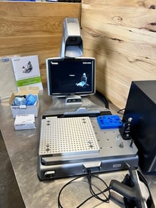 Keyence #XM-1500, coordinate measuring machine, 11.8" x 9.8" x 5.9" envelope, handheld probe, XM-M1200